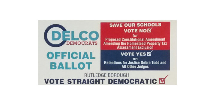 Official Delco Ballot